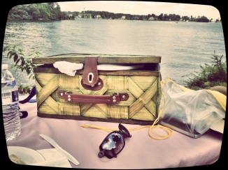 Our picnic table at the lake